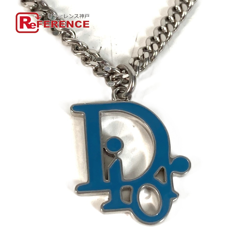 Dior ディオール CDロゴ アクセサリー ジュエリー チェーンネックレス ネックレス メタル ユニセックス シルバー 【中古】｜ブランドショップ　リファレンス