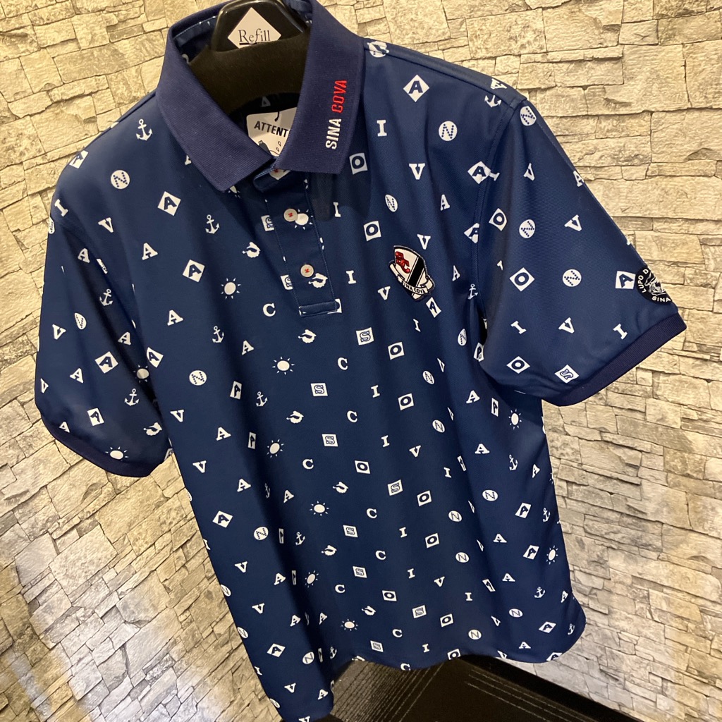 シナコバ大人気半袖ポロゴルフ「SINACOVA」ホワイト＆ネイビーマリンスポーツ（１万以上のお買い上げで送料無料）（父の日ラッピング無料） 20,020円