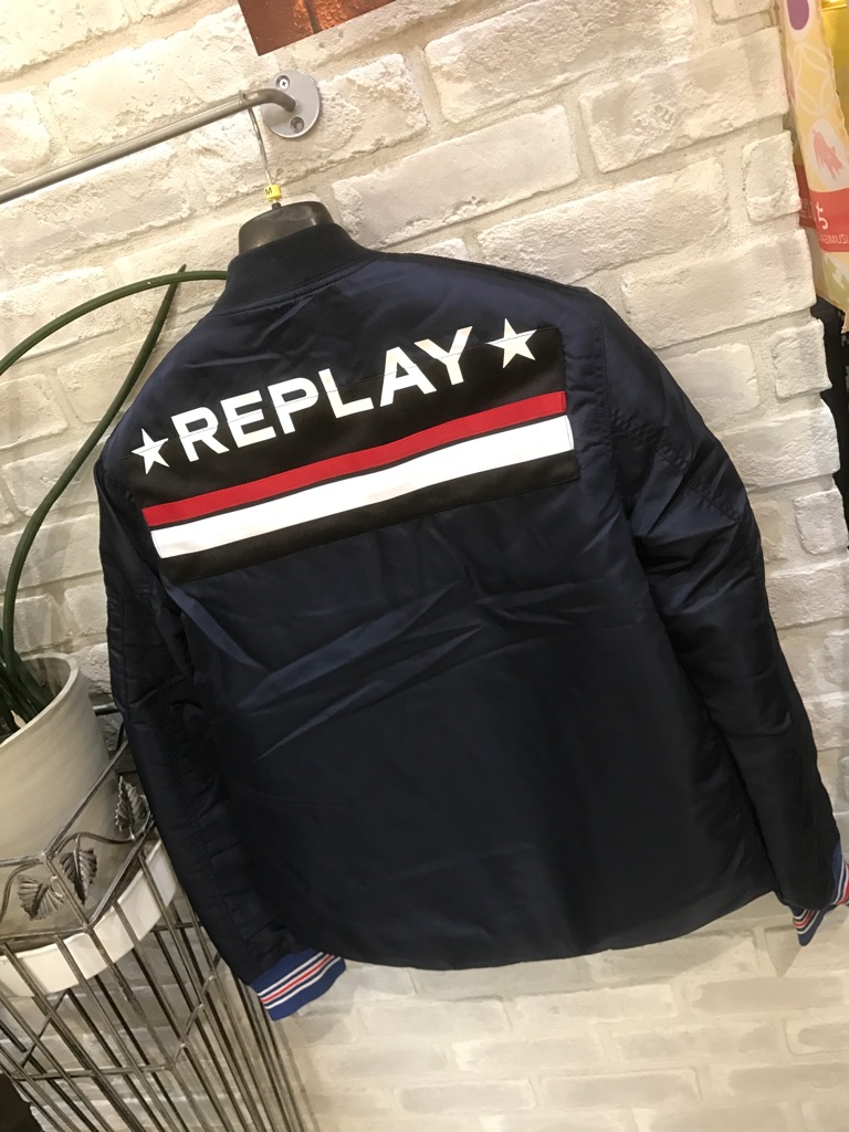 楽天市場】メンズ『ＲＥＰＬＡＹ』羊革ブルゾン『ブラウン』（リプレイ