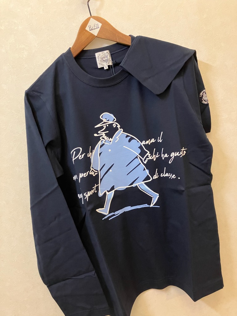 シナコバ大人気ロンT「SINACOVA」ホワイト＆ネイビーマリンスポーツ（１万以上のお買い上げで送料無料）（父の日ラッピング無料）
