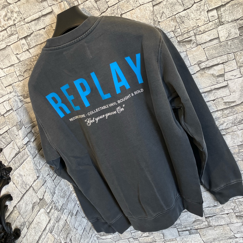 『ＲＥＰＬＡＹ』ダメージ『M6967-099-31900』（リプレイ）大人気トレーナー（１万以上のお買い上げで送料無料）（父の日ラッピング無料）