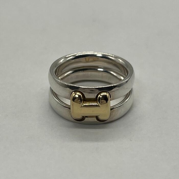 楽天市場】HERMES エルメス サイズ:53 コンビ オランプ リング Oran