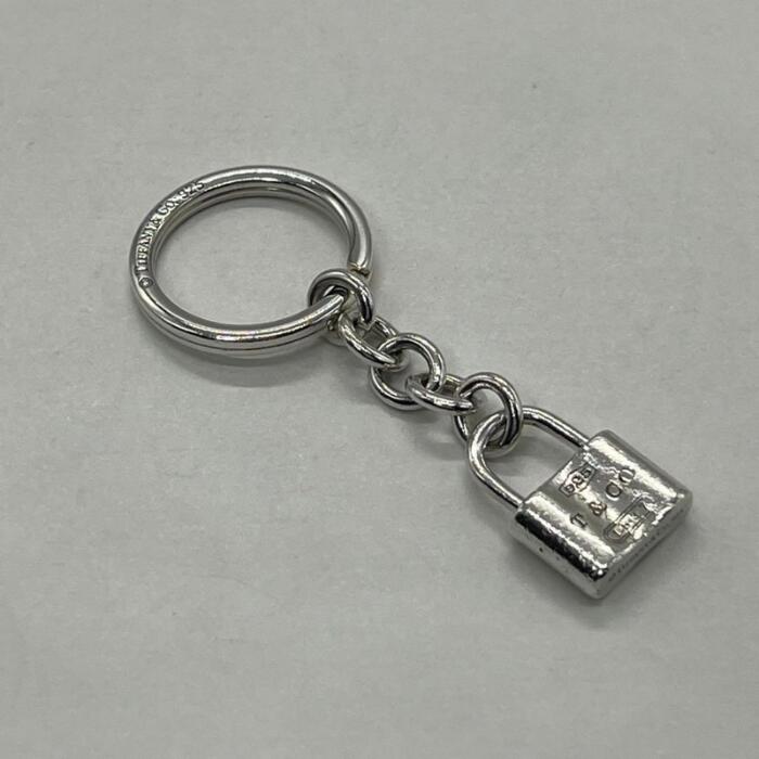 【中古】ティファニー TIFFANY&CO 1837 カデナ キーホルダー キーチェーン バッグチャーム キーリング メンズ レディース ユニセックス ヴィンテージ オールド シルバー925 アクセサリー|Refind046