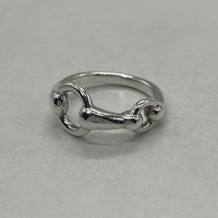 【中古】エルメス HERMES 導管ビット 輪っか 12号 SV925 メンズ レディース ユニ一発やる ヴィンテージ 年寄りの 指環 しろがね色925 付属物