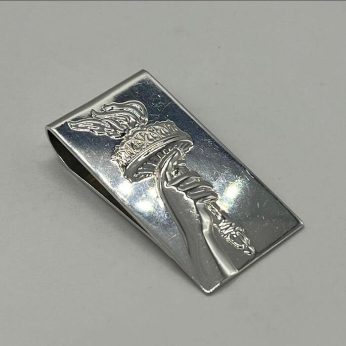 【中古】ティファニー TIFFANY&CO 聖火 マネークリップ SV925 希少 メンズ レディース ユニセックス ヴィンテージ オールド シルバー925 チェーン アクセサリー｜Refind046