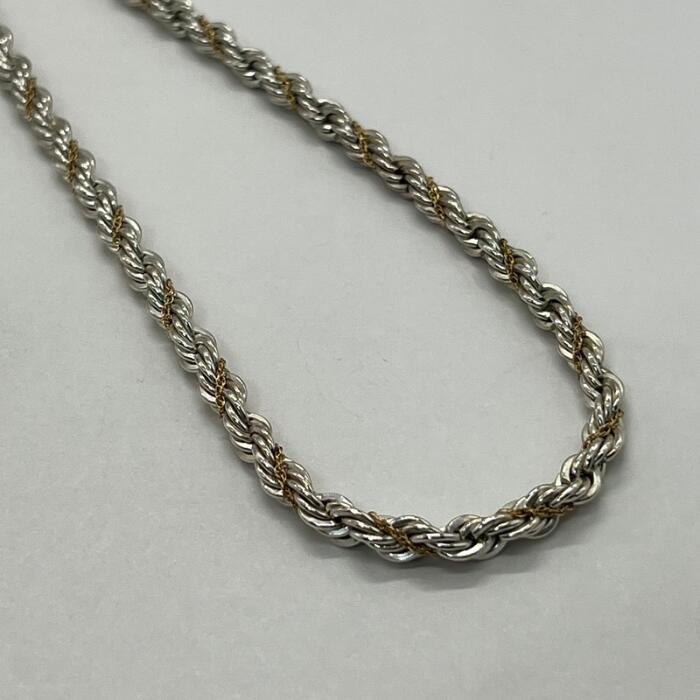 楽天市場】美品 ティファニー TIFFANY＆CO コンビ ツイスト ネックレス