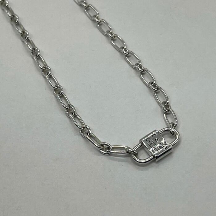 【中古】ティファニー TIFFANY 1837 スモールダブル鍵を掛ける 首飾り SV925 メンズ レディース ユニ一発やる ヴィンテージ 年寄りの しろがね色925 チェーン店 付属物