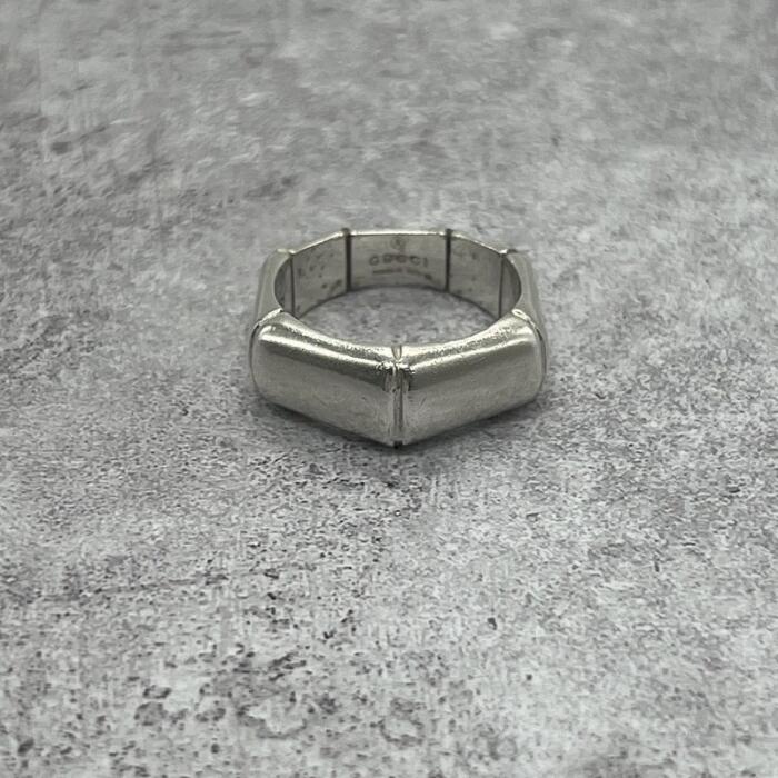 【中古】グッチ GUCCI バンブー リング 表記サイズ13 SV925 メンズ レディース ユニセックス ヴィンテージ オールド 指輪 シルバー925 アクセサリー｜Refind046