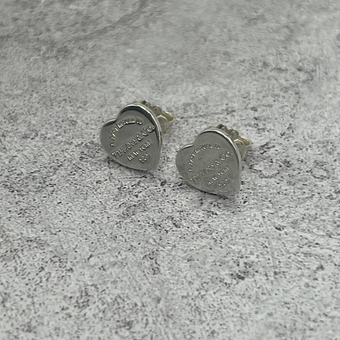 【中古】ティファニー TIFFANY&CO リターントゥ ハート ピアス Ag925 メンズ レディース ユニセックス ヴィンテージ オールド シルバー925 アクセサリー|Refind046