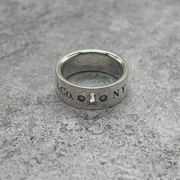 【中古】ティファニー TIFFANY&CO ロック 2PD リング SV925 6号 メンズ レディース ユニセックス ヴィンテージ オールド 指輪 シルバー925 アクセサリー｜Refind046