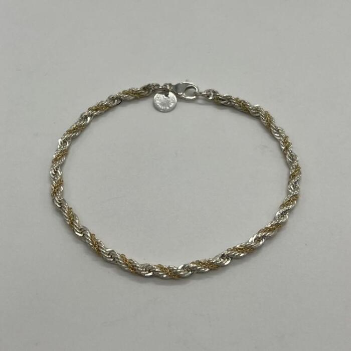 楽天市場】ティファニー ダブルハート ロープチェーン シルバー925 K18