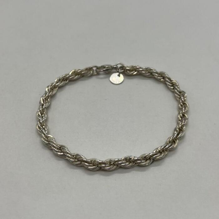 楽天市場】ティファニー ダブルハート ロープチェーン シルバー925 K18