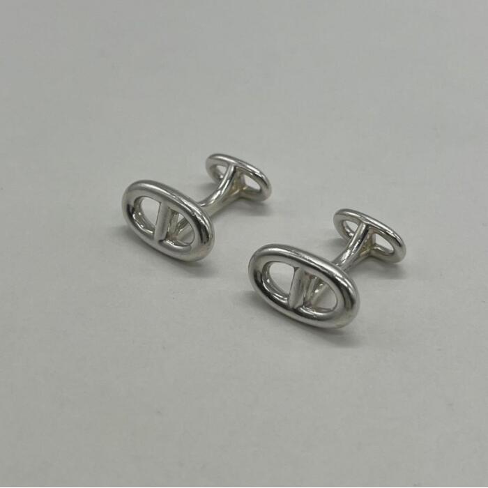 楽天市場】HERMES エルメス シェーヌダンクル グレナン カフリンクス