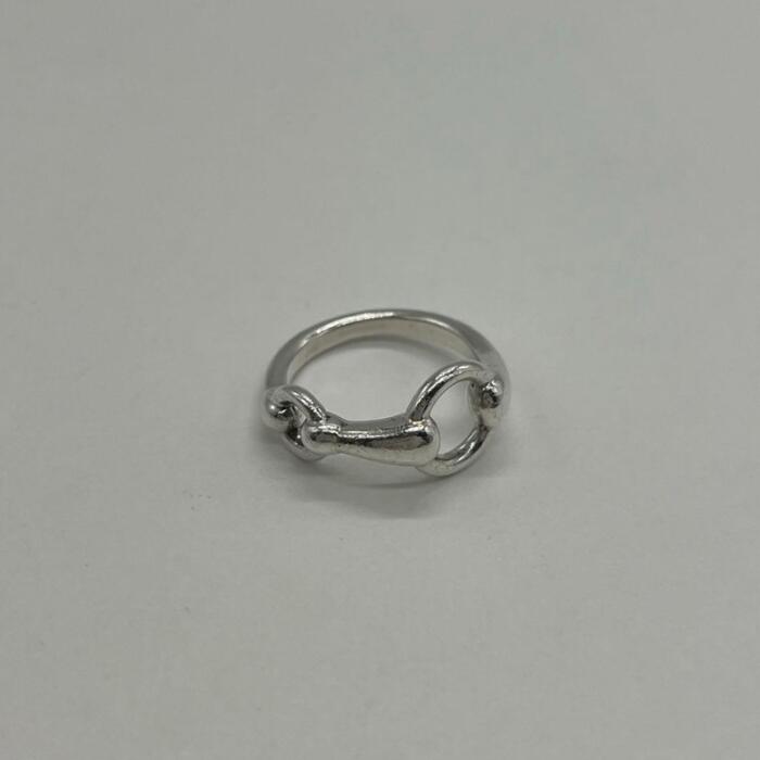 楽天市場】HERMES エルメス ホースビット シルバーリング 約12号