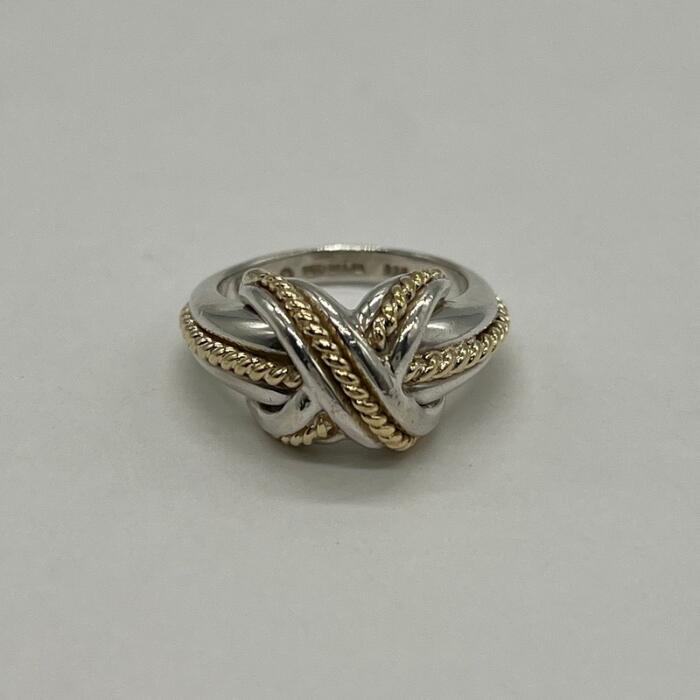 楽天市場】ティファニー シグネチャー リング 14号 コンビ シルバー925