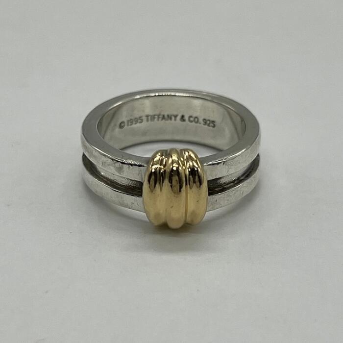 楽天市場】ティファニー コンビ リング・指輪 シルバー/K18YG
