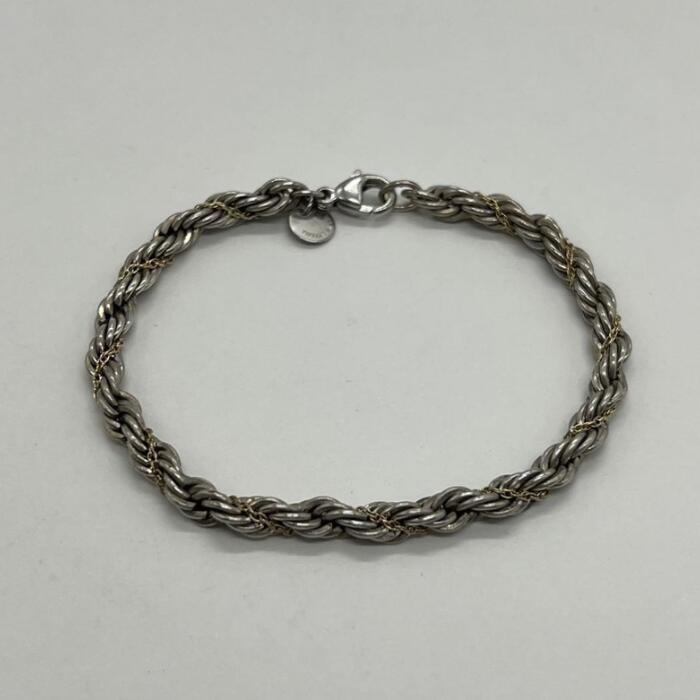 極美品 オールドティファニー ツイストロープ ピアス コンビ シルバー k14 楽天市場】ティファニー ツイストロープ リングコンビ イヤリング