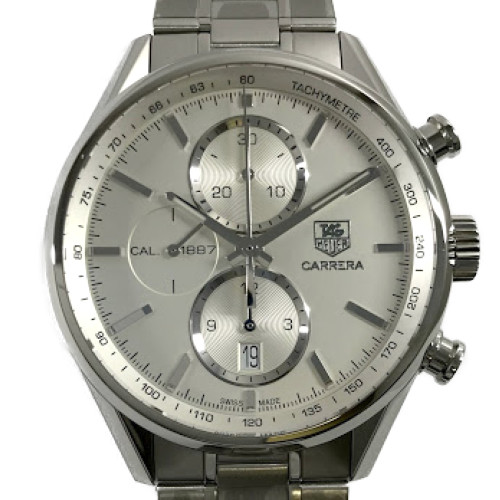 タグホイヤー Heuer カレラクロノ キャリバー17 Car2111 Ba07 Ss ホワイト 自動巻き オートマ 時計 腕時計 メンズ腕時計 クロノグラフ デイト 裏スケ シースルー スケルトン Filmsdeculfrancais Com