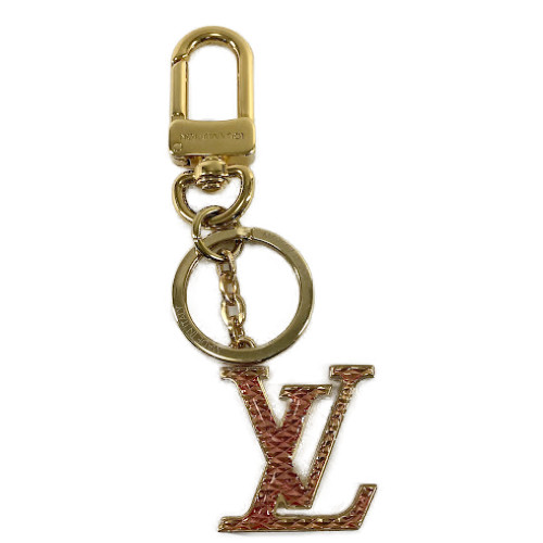 Vuitton バッグチャーム ポルトクレ Lvギヨーシュ ピンク 中古 M Louis ルイビトン ルイビトン ゴールド ルイヴィトン バッグチャーム Lv ブランドショップルフレ店 キーリング M キーホルダー ブランド小物 贈り物の