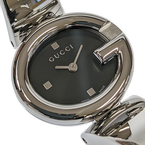 グッチ GUCCI グッチシマ YA134501 SS ステンレス ブラック クォーツ