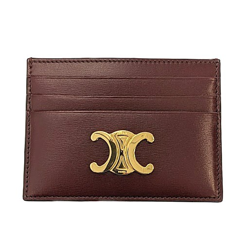 【美品】CELINE セリーヌ　名刺入れ　カードケース　パスケース CELINE【入手困難】CUIR TRIOMPHE☆コイン & カードポーチ☆全色