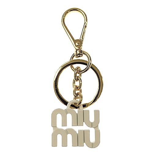 【早い者勝ち！美品】miumiu メタルキーリング ミュウミュウ Miu Miu MIUMIU キーリング 5PS066 2F4A メタル