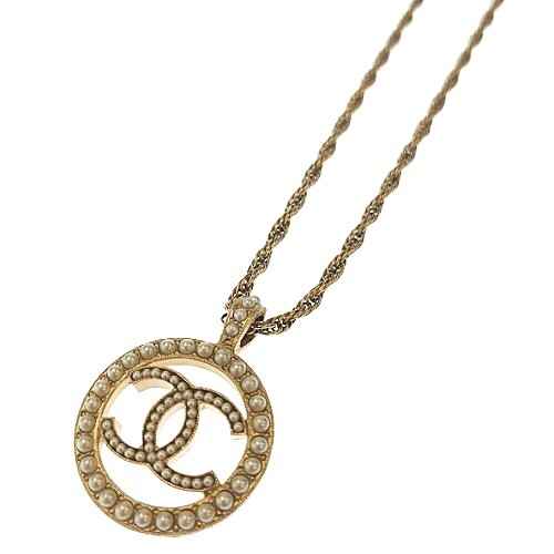 楽天市場】シャネル CHANEL ココマーク パール ロングネックレス 2重