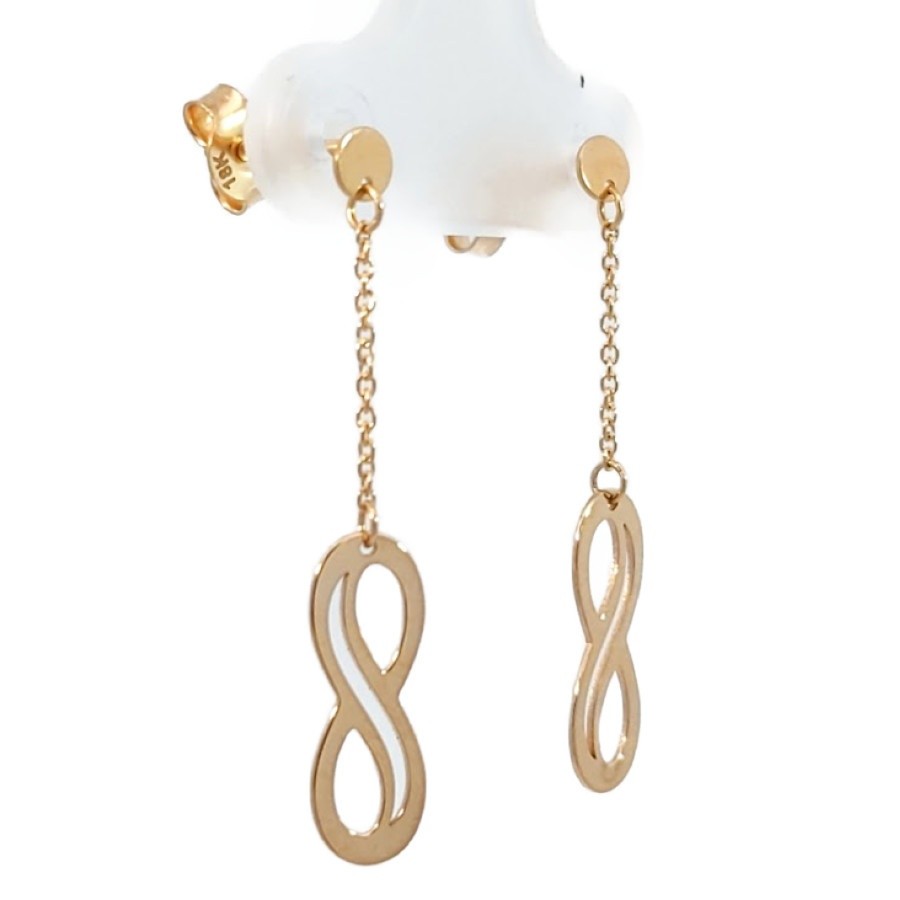 【P5倍★7/30限定！】 18K　ドロップデザインピアス　アクセサリー　ジュエリー　JW　宝飾品　レディース　ノーブランドジュエリー｜ブランドショップルフレ店