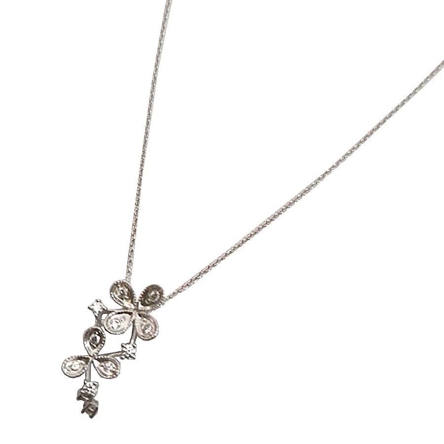 TASAKI　タサキ　ダイヤモンドネックレス　K18WG　ホワイトゴールド　ダイヤモンド　0.15ct　アクセサリー　ジュエリー　JW　宝飾品　レディース　BJ　ブランドジュエリー｜ブランドショップルフレ店