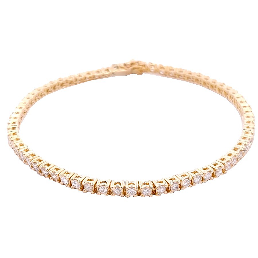 K18　ダイヤモンドテニスブレスレット　750　ダイヤモンド　2.0ct　アクセサリー　ジュエリー　JW　宝飾品　レディース　BJ　ブランドジュエリー｜ブランドショップルフレ店