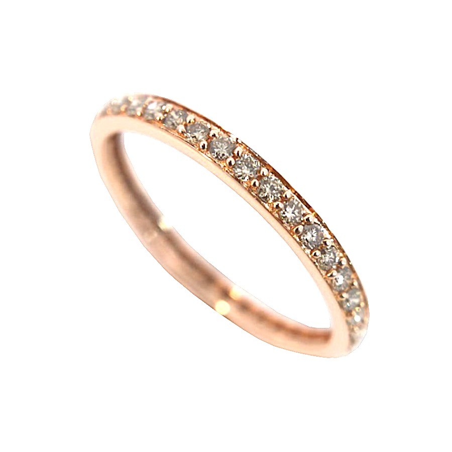 【P5倍★7/30限定！】 K18　ダイヤモンド フルエタニティリング　ダイヤモンド　0.55ct　アクセサリー　ジュエリー　JW　宝飾品　レディース　ノーブランド　指輪　リング　18号｜ブランドショップルフレ店