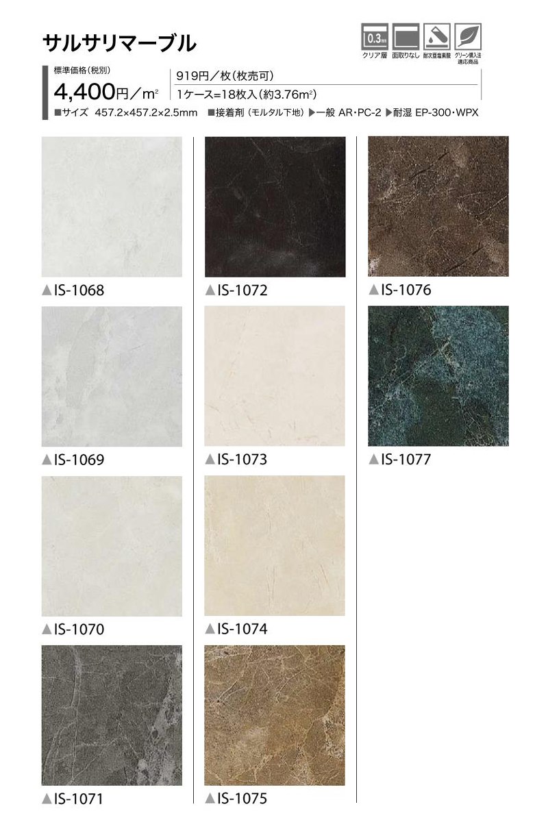 楽天市場】フロアタイル サンゲツ FLOOR TILE2021-2023：STONE