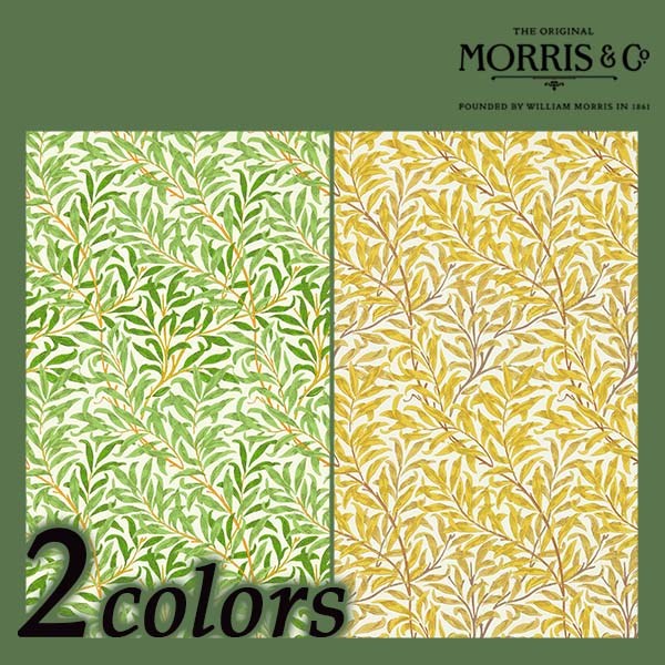 【最大2000円クーポン】壁紙 クロス のりなし 輸入壁紙 イギリス製 BEN PENTREATH THE CORNUBIA WALLPAPERS MORRIS&Co. ウィリアムモリス 品番 217088 217089 Willow Bough ウィローボウ 1本単位販売 巾52cm×10m 紙 F☆☆☆☆ 不燃