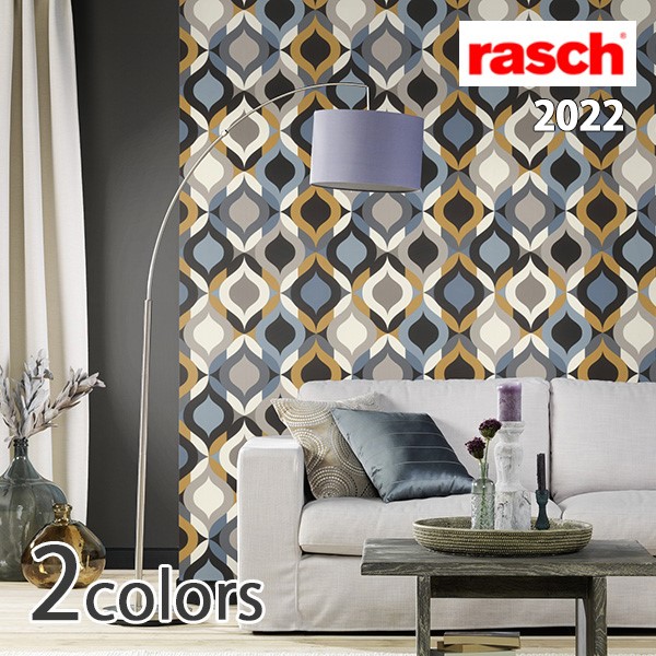 市場 輸入壁紙 1ロール Salsa Rasch ジオメトリー メーカー品番 ラッシュ ドイツ製