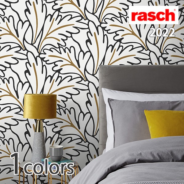 市場 輸入壁紙 メーカー品番 1ロール ラッシュ Salsa Rasch ドイツ製 リーフ
