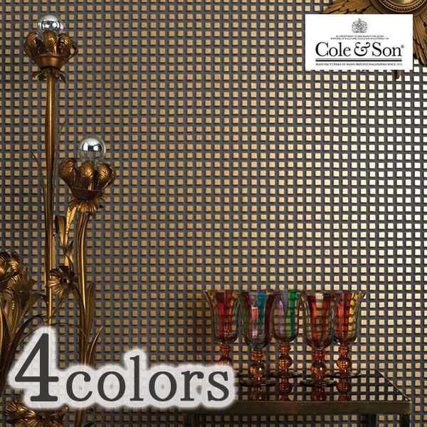 壁紙 クロス のりなし 輸入壁紙 イギリス製 MANOUR HOUSE マナーハウス Cole＆Son コールアンドサン 品番 105/3013 105/3014 105/3015 105/3016 1ロール 巾52cmx10m単位販売 不織布 F☆☆☆☆ 準不燃