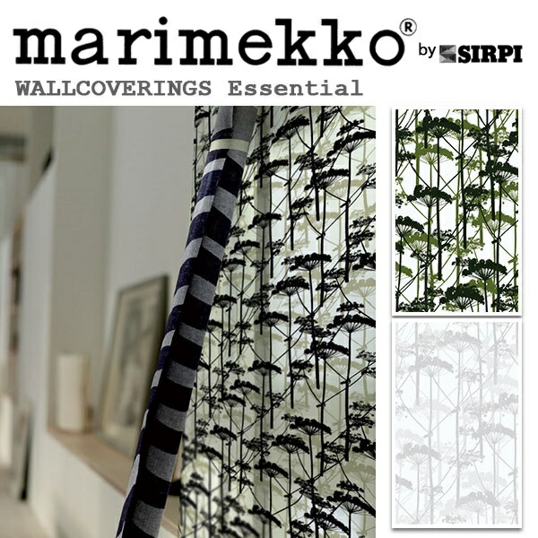 輸入壁紙marimekko 壁紙 Wallpaper マリメッコ壁紙 壁紙 装飾フィルム 季節のおすすめ商品 輸入壁紙 フィンランド 生産はイタリア 製 Essential エッセンシャル Marimekko マリメッコ メーカー品番 Putkinotko プトキノトコ 1ロール 巾