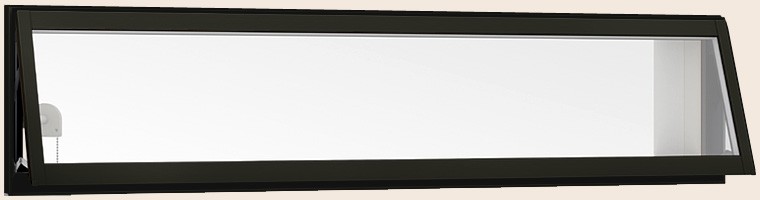 サーモスII-H 高所用横すべり出し窓 オペレーターハンドル Low-E複層ガラス / アルミスペーサー仕様 07403 W：780mm × H：370mm LIXIL リクシル