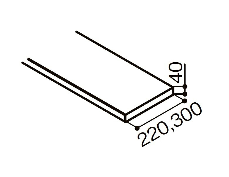 カウンタ本体仕掛ける クリエカラー / 奥ふかさ：220粍 × 長さ：1,800粍 ■-AA1800-MBJ8 仕立て上げる材 LIXIL リクシル TOSTEM トステム