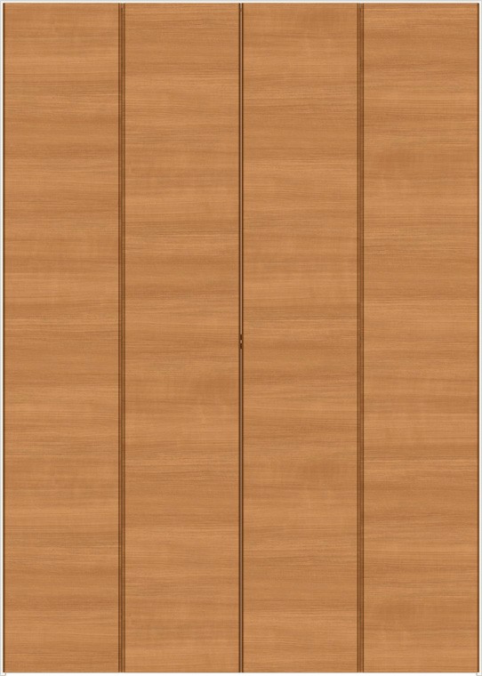 ラシッサS クローゼット_折戸すっきりタイプ / ノンケーシング枠 4枚折戸 デザイン:LAE 特注 W:1,020~1,820mm × H:2,426~2,500mm LIXIL TOSTEM|セルフリフォームのミカタ