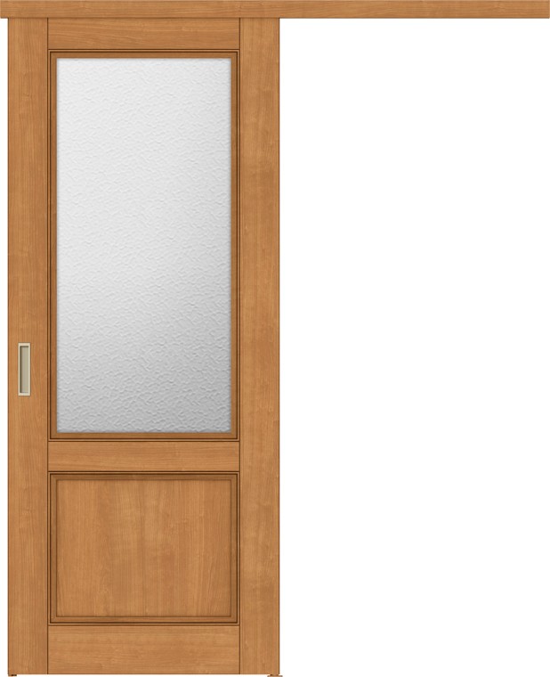 ラシッサS アウトセットタイプ方式 片引戸_標準タイプ / 枠納まり：平入 鍵なし仕様 デザイン：LGY 特注 W：1,092～1,992mm × H：1,757～2,437mm LIXIL TOSTEM