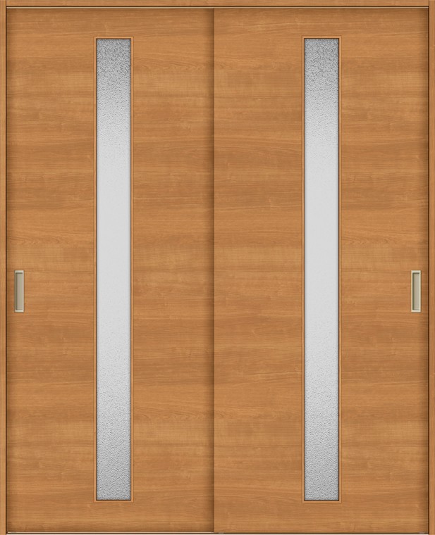 ラシッサS Vレール方式_引違戸2枚建 / ノンケーシング枠 鍵なし仕様 デザイン：LGB 特注 W：1,188～1,992mm × H：1,728～2,425mm LIXIL TOSTEM