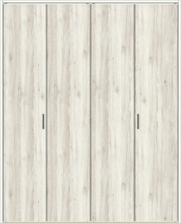 ラシッサDパレット クローゼット 折戸レールタイプ 4枚折戸 APCF-LAA 13m20 W：1,324mm × H：2,023mm ノンケーシング / ケーシング LIXIL リクシル TOSTEM トステム