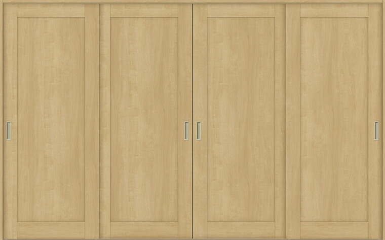 ラシッサS 室内引戸 Vレール方式 引違い4枚建て ASHF-LAG 錠なし 3220 W：3,253mm &times; H：2,023mm ノンケーシング / ケーシング LIXIL リクシル TOSTEM DIY｜セルフリフォームのミカタ