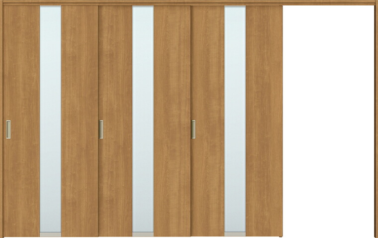 ラシッサS 間仕切り上吊引戸 片引戸 3枚建て ASMKT-LGM 錠なし 3220 W：3,220mm &times; H：2,023mm ノンケーシング / ケーシング LIXIL TOSTEM DIY｜セルフリフォームのミカタ