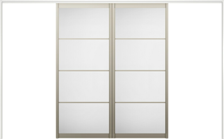 ラシッサS 室内引戸 間仕切り 上吊引戸 引分け戸 ASMWH-LZB 錠無し 3220 W:3,253mm × H:2,023mm ノンケーシング / ケーシング LIXIL TOSTEM|セルフリフォームのミカタ