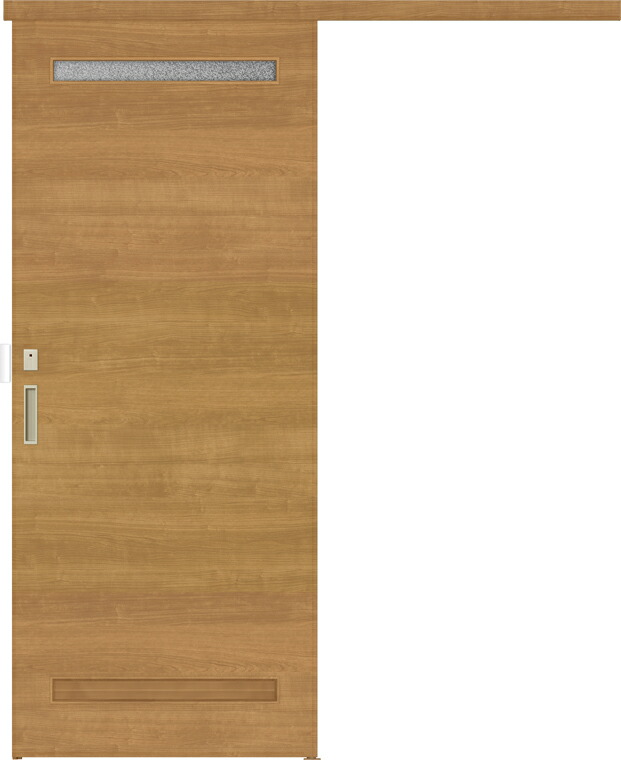 ラシッサS 上吊引戸 片引戸室内用便器(ともし火採り/採光窓付) ASUL-LYB 1820J 錠付 W：1,824粍 × H：2,023粍 ノンケーシング / ケーシング LIXIL リクシル TOSTEM トステム 花・ガーデン・DIY-ドア-木材・建築資材・設備