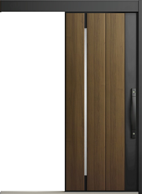 エルムーブ2 防火戸 一本引き L17型 木目調 手動タイプ 呼称：183 W：1,838mm × H：2,150mm スライディングドア LIXIL リクシル TOSTEM トステム