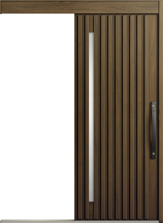 エルムーブ2 防火戸 一本引き L23型 木目調 手動タイプ 呼称：166 W：1,660mm × H：2,150mm スライディングドア LIXIL リクシル TOSTEM トステム