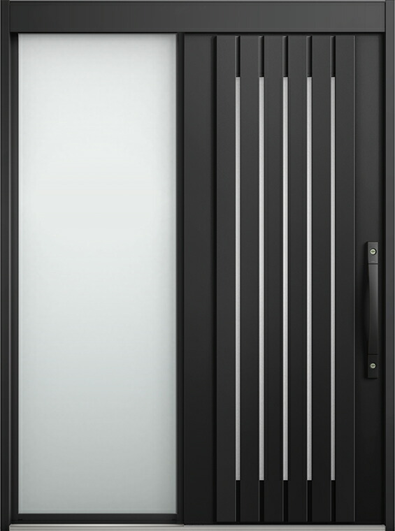 エルムーブ2 片袖 L24型 アルミ色 手動タイプ 呼称：187 W：1,870mm × H：2,288mm スライディングドア LIXIL リクシル TOSTEM トステム